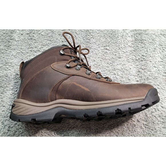 New Timberland Boots Men's 12 Flume Trail Fully Waterproof Mid Hiking Hiker Work - Picture 6 of 13